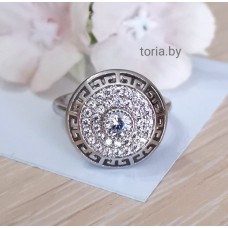 Кольцо из медсплава с  фианитами  (k155)