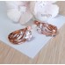 Серьги позолоченные с фианитами, 1,6 см (f307)