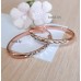 Серьги позолоченные овальные, 3,8 см  (f018)
