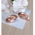 Серьги позолоченные с фианитами, 1,7 см (f073)