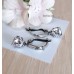 Серьги посеребренные с фианитами (g029)