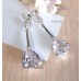 Серьги посеребренные с фианитами (g092)