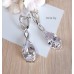 Серьги посеребренные с фианитами (g108)