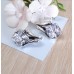 Серьги посеребренные с фианитами (g026)