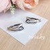 Серьги посеребренные с фианитами (g388)