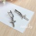 Серьги посеребренные с ювелирным стеклом (g387)