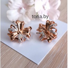 Серьги из медсплава, 1,7 см (f397)