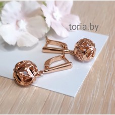 Серьги из медсплава, 2,8 см (f223)